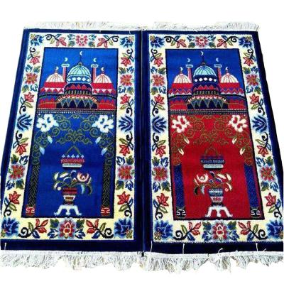 China Stain Resistant New Design Cashmere Rug Prayer Blanket Classic Thickened Muslim Prayer Rug for sale