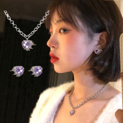 China High Quality High Quality Fashion Jewelry Earrings and Necklace Christmas Days Girl Gift Jewelry Sets for sale