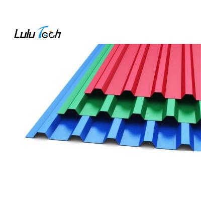 China Cheap Colorful Corrugated Steel Roof Decoration Sheet Metal Roofing Waterproofing Forms For Roof wd001lyt for sale