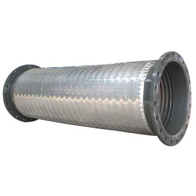 China DN700 PN10 Carbon Steel Flange Industrial Flexible Connection SS304 Metal Braided Hose à venda