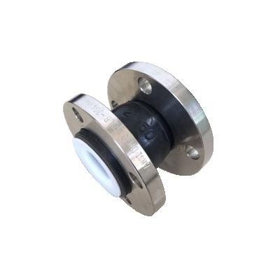 Cina DIN PN16 PTFE Oil Zinc Plate Flange Lined Flexible Single Sphere Rubber Expansion Joint in vendita