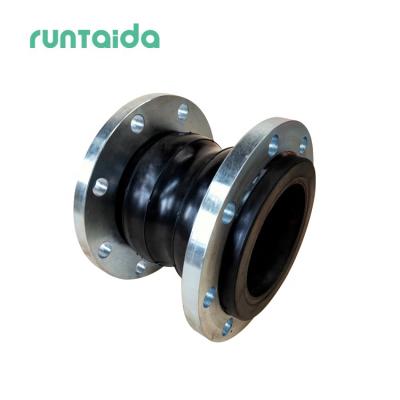 China Custom EPDM DN150 JIS Galvanized Carbon Steel EPDM Connector Double Ball Bellows Flanged Lastik Eklem Rubber Gasket en venta