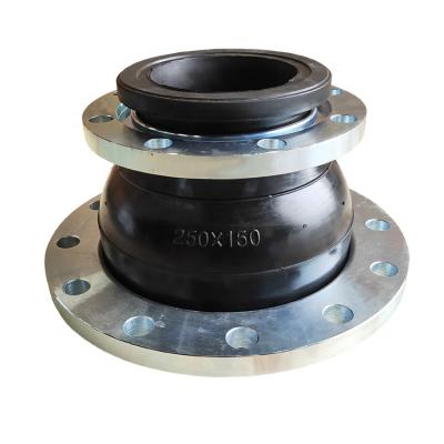 China -15â „ ƒ - +115â „ ƒ (special can reach -30′′-+250′′) carbon steel DIN PN16 galvanized flexible type concentric reducing rubber joint arch pump compensator epdm flange à venda