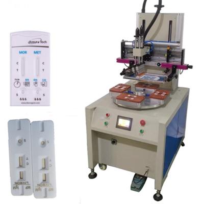 China Building Material Stores Flat PCB Ruler Silkscreen Printing Machine with Multistation Turntable for Screen Printing Kit for sale