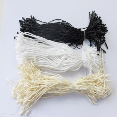 China Sustainable Black Hang Tag Strings Plastic Garment Seal Lockable Polyester String For Clothing and hangtags and gifts for sale