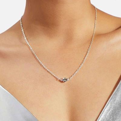 China Simple Design 2021 TRENDY Gold Plated Pendants Thin Link Chain Tasty Necklace For Women for sale