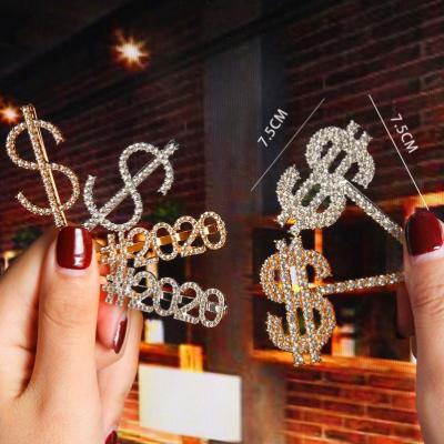 China Bobby Pins Zodiac Constellations Hair Pin Rhinestones Paved 12 Hair Clips Crystal Bridal Styling Barrette Letter Wedding Fashion for sale