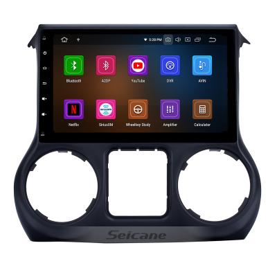 China GPS 10.1 inch HD Touchscreen 2011-2014 2015 2016 2017 JEEP Wrangler Android 10.0 GPS navigation radios with OBD2 carplay Digital TV for sale