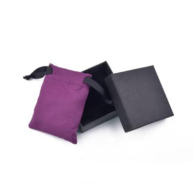 China OEM+ODM+Wholesale Fashion More Colors Mini Suede Earrings Rings Jewelry Gift Pouch With Custom Logo for sale