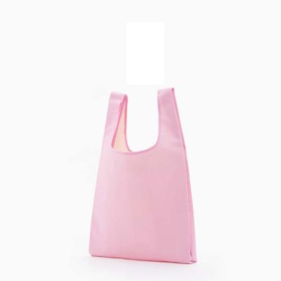 China Cheap Promotional Bag Custom Polyester Tote Printing Reusable Collapsible Collapsible Shopping Bag for sale