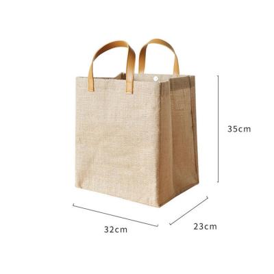 China Custom Printing Eco-Friendly Logo Reusable Hemp Carry Shopping Bags, 2021 Best Selling Fancy Jute Carry Bag for sale