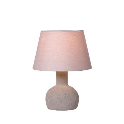 China Jiahua-Luxury Contemporary Side Porcelain Design Bar Shade Bedside Night Light Stand e27 Cement Decorative Modern Table Lamp for sale