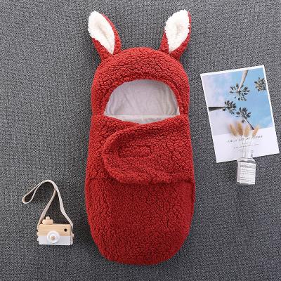 China Sale Breathable Fleece Ultra Soft Warm Fluffy Miracle Newborn Baby Wrap Sleep Bag for sale