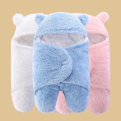 China Breathable Affordable Plain Onesies 3 Layers Stretchy Teddy Bear Wrap Sleeping Bag Baby for sale