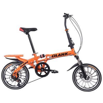 China Street 2021 New Arrive 20 22 24 Inch Woman 21 Speed ​​Folding Orange Bicycles With Suspension Fork For Girl for sale