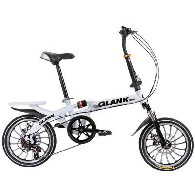 China 2021 hot sale street girl white foldable bike 20 inch 21 speed folding bicycles with good tire for sale for sale