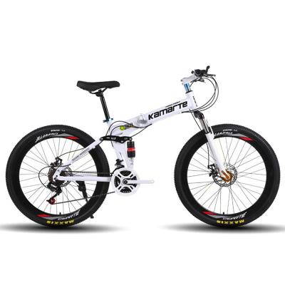 China 2021 Factory Steel 24 Mountainbike /foldable Sepeda Gunung Lipat good quality 26 inch folding mountain bike /Wholesale full suspension for sale