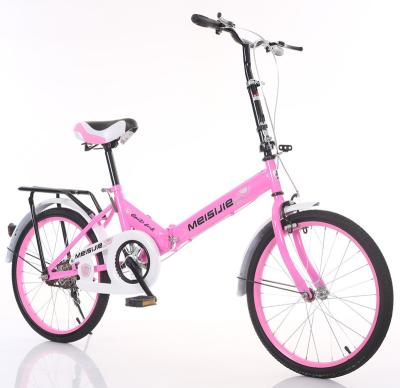 China Steel OEM 20 Inch Gauge Brake Frame Fold Steel Bicycle For 10 To 12 Years Girl for sale