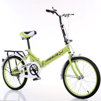 China 20 Inch Girls Steel Folding Bike Bicycle Student Bike Bicicleta Sports Boys Portable Foldable Cycle/Factory for sale