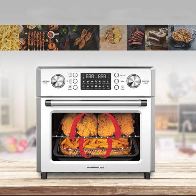 China 25L Garage Air Fryer Toaster Oven Convection Oven Combo Roaster Rotisserie Dehydrator Pizza Oven for sale