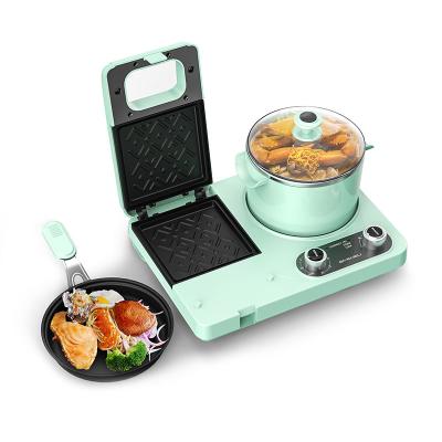 China Wholesale Household Multifunction Breakfast Machine 2021 New Design 3 Sandwich In 1 Breakfast Manufacturers for sale