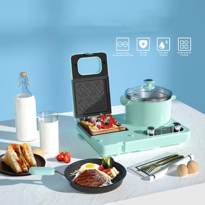 China Outdoor Household Multifunctional Breakfast Maker Machine Family Breakfast Center Station with Pan Boiler Frying Sandwich Maker for sale