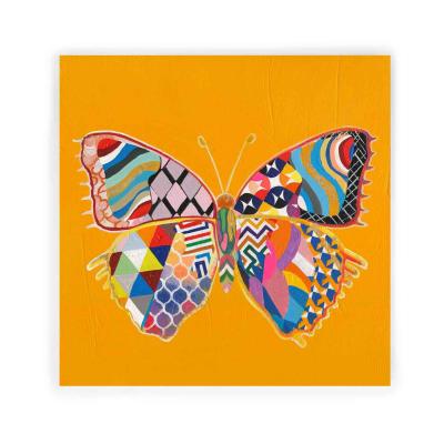 China Wall Art Decor Artree High Quality Beauty Decor For Bedroom Canvas Oil Painting Butterflies Colors for sale