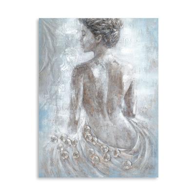 China Artree Acrylic Paintings Canvas Artwork Hotel Furniture Store Bedroom Realistic Hand Painted Naked Nude Women Contemporary Luxury Decor for sale