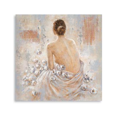 China Handmade Wall Art Women Nude Back Oil Painting Canvas Artwork Hotel Contemporary Original Custom Decor Bedroom Artwork for sale