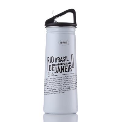 China Latest Arrival Environmental Friendly One Hand Metal Water Flask Sport Drinking Bottle for sale