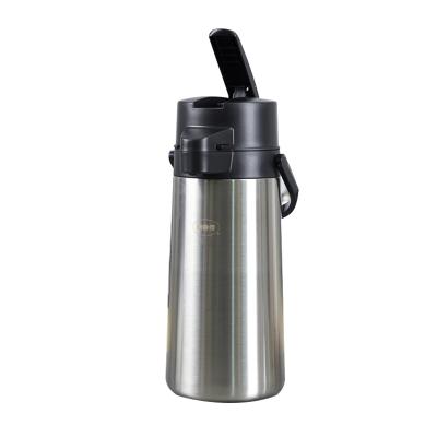 China Lever-action design stainless steel vacuum airpot coffee dispenser easy to use eco-friendly viable for sale