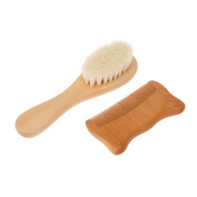 China Hair Brush Natural Hairbrush Bristle Sustainable Wooden Bamboo Comb Comb Soft Wood Stiffen Baby Hair Brush for sale