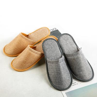 China OEM Logo Personalized Wholesale Luxury Cheap Disposable Canvas Slippers Hotel Room Spa Guest Custom White Disposable Washable Cotton Slippers for sale