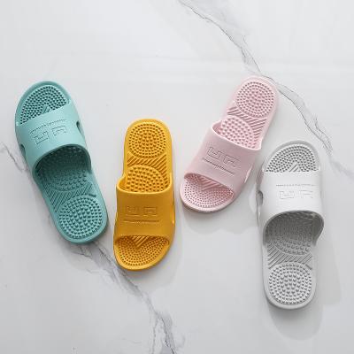 China Summer Men Women Breathable Slippers Bathroom Non-slip Solid Message Slides Man Slipper Casual Home Indoor Female Sandals for sale