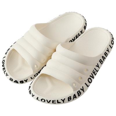 China Summer Breathable Men's Slippers Eva Flat Indoor Non-Slip Bathroom Floor Slippers Home Slippers Flip Flops Man Woman for sale