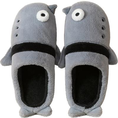 China Comfortable Warm Cute Penguin Women Slippers Winter Slipper Cotton Shoes Boys And Girls House Plush Indoor Animal Slippers for sale