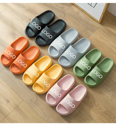 China Unisex Slides Slipper custom made breathable for men and women logo print your brand summer beach indoor slippers plus size for sale