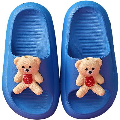 China Anti-skid Children's Slipper For Boy Girl Beach Flip Flops Funny Shoes Bear Pattern Slippers Cute Kids Summer Shoes Sandals for sale