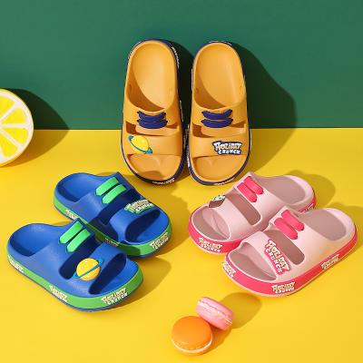 China Fashion Breathable Wholesale Design Colorful Cute Girls Boys Girls Kids Summer Beach Kids Slippers for sale