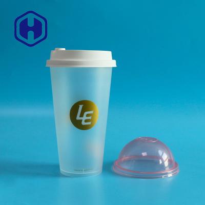 China BPA Free Vacuum In Mold Custom Beverage Coffee Tea Labeling Packaging PP Plastic Cup With IML for sale