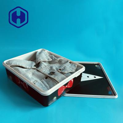 China Recyclable Premium Christmas Gift Box Coat Jacket Skirt T-shirt Package Rectangle IML Container With Lid for sale