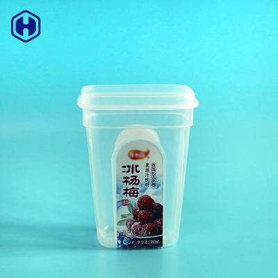 China BPA Free Colorful Labels Printing On Recyclable Plastic Containers Hot Fill Pineapple Cup for sale