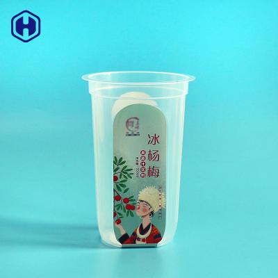 China BPA Free The Containers With Printing Label Disposable Wholesale Biodegradable Custom Chinese Tea Plastic Cup PP for sale