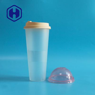 China BPA free the containers with in mold labeling which is IML packaging PP the custom ice cream juice milk drink tea plastic cup for sale