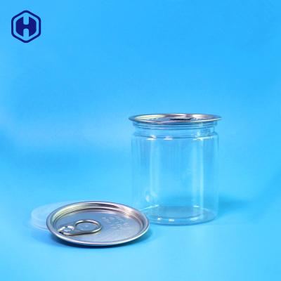 China 100% Good Quality 211# 250ml Empty High Clear PET Tuna Well Sealing Plastic Cans With Easy Open End for sale