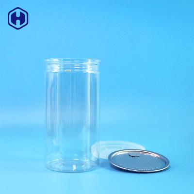 China 100% Wholesale Transparent Packaging EOE 300# 500ml Round Well Sealing Dried Fruit PET Nuts Plastic Boxes Easy Open for sale