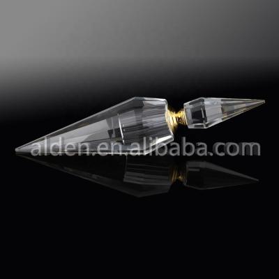 China New Design 6ml Pointed Middle East Crystal Perfume Bottle For Wedding Gift / Clear Crystal With Glass Stick for sale