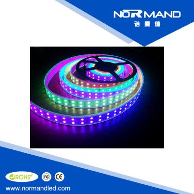 China DC12V digital multi colors TM1812 led strip 120leds/meter double row for sale