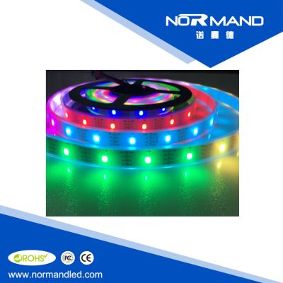 China White/black PCB 5V SMD 5050 built-in apa102 rgb dream color led strip with connector for sale