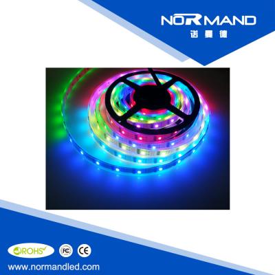 China Multi Color 5m Roll Flexible RGB led strip 32 Leds 32 IC WS2801 Super bright led strips for sale